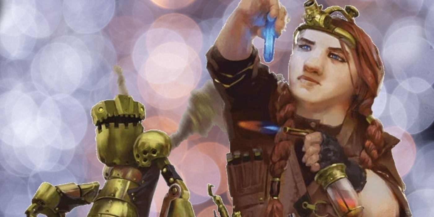 10 D&D Rules You Can Still Ignore In The 2024 Ruleset 7 D&D Armorer Artificer holding up a blue vial.