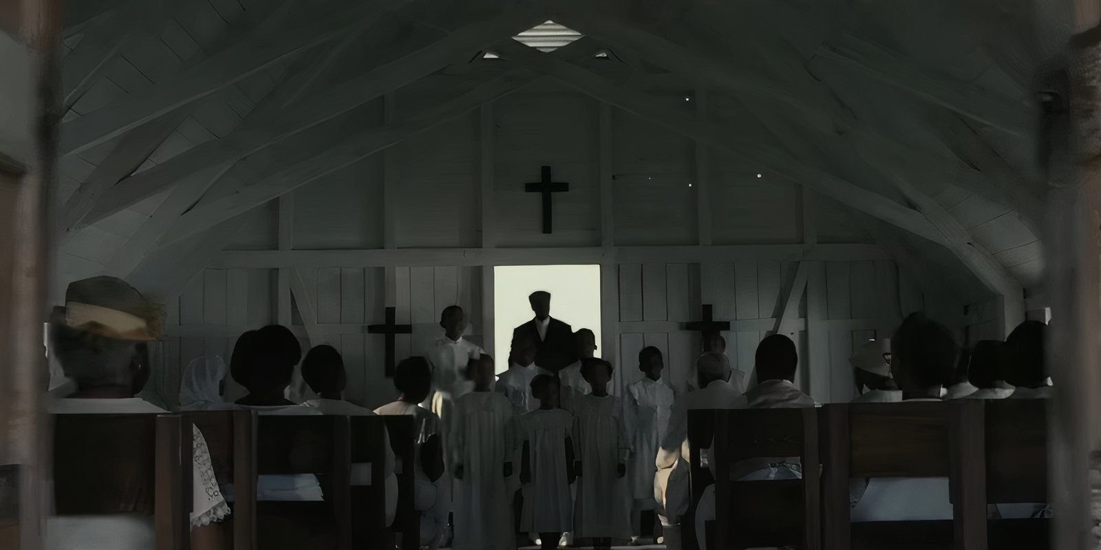 People in a church in Sinners