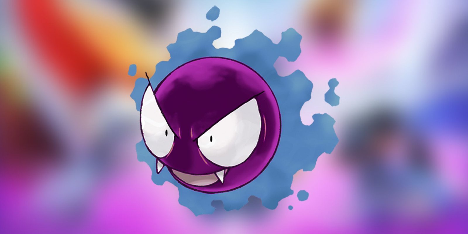 A Shiny Gastly centered in the middle.