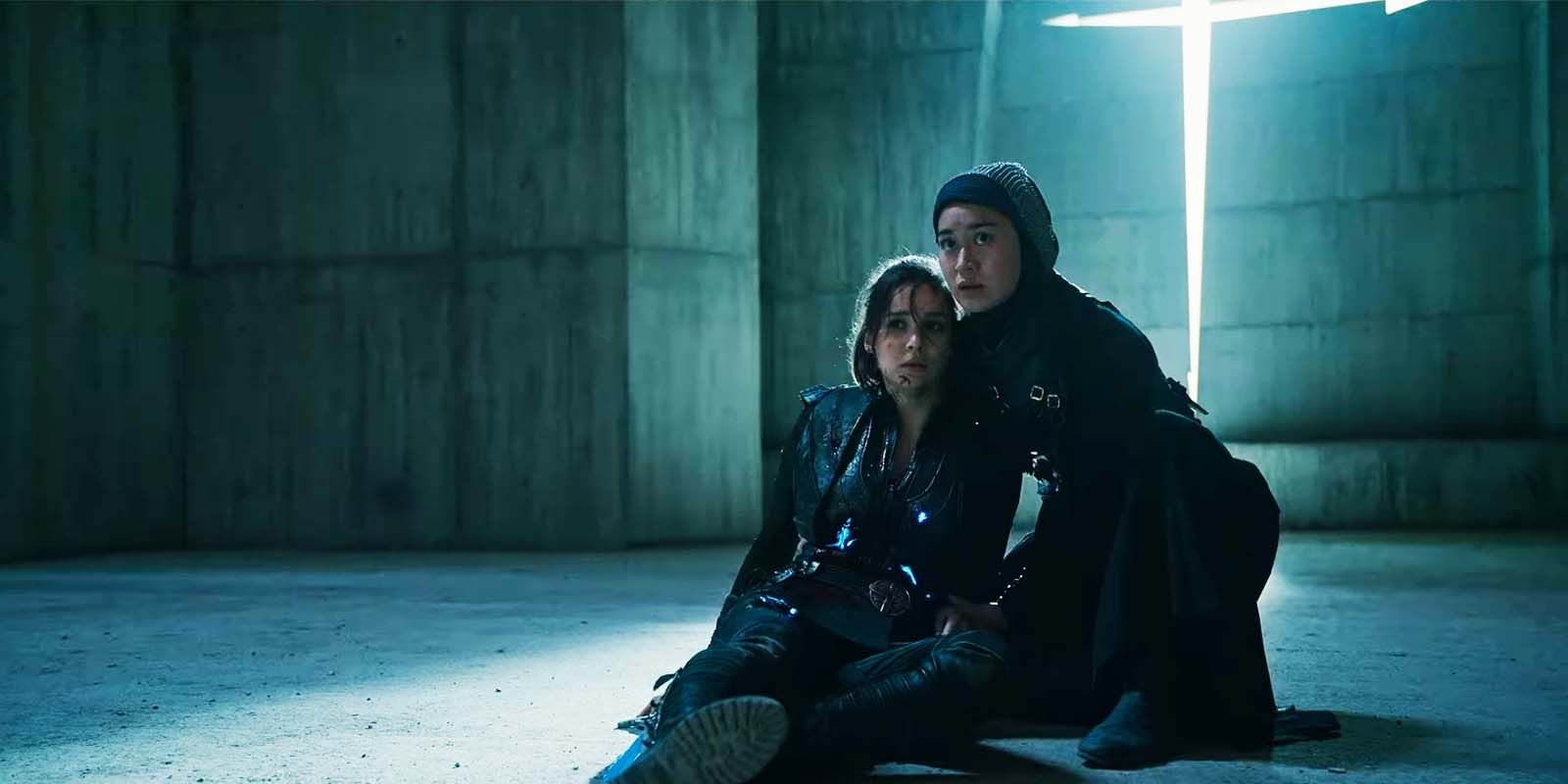 Alba Baptista as Ava and Kristina Tonteri-Young as Beatrice in Warrior Nun season 2 finale