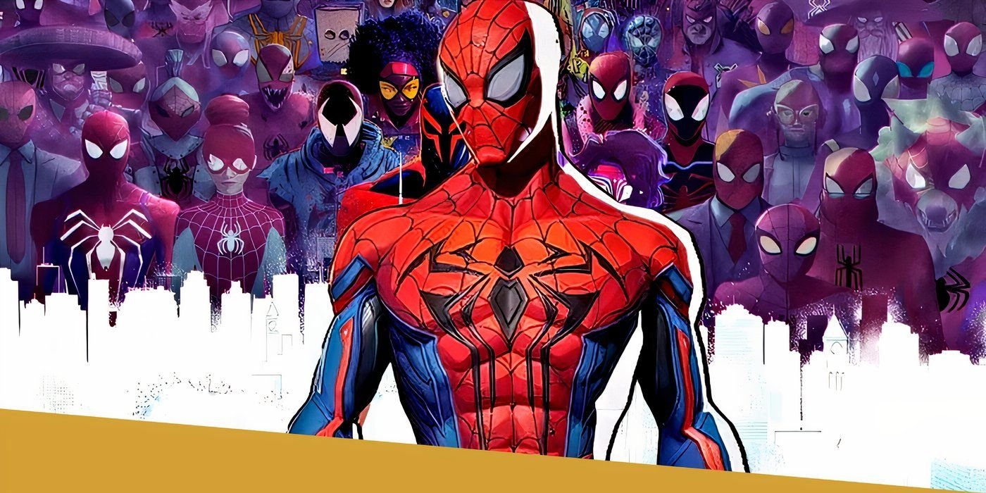 8 Essential Facts About Spider-Man Noir You Need to Know Before Nicolas Cage's Spider-Noir Show 10 Spider-Man with an army of his multiversal variants behind him.