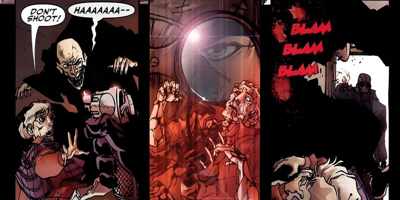 Spider-Noire Kills The Vulture While Aunt May Begs Not To