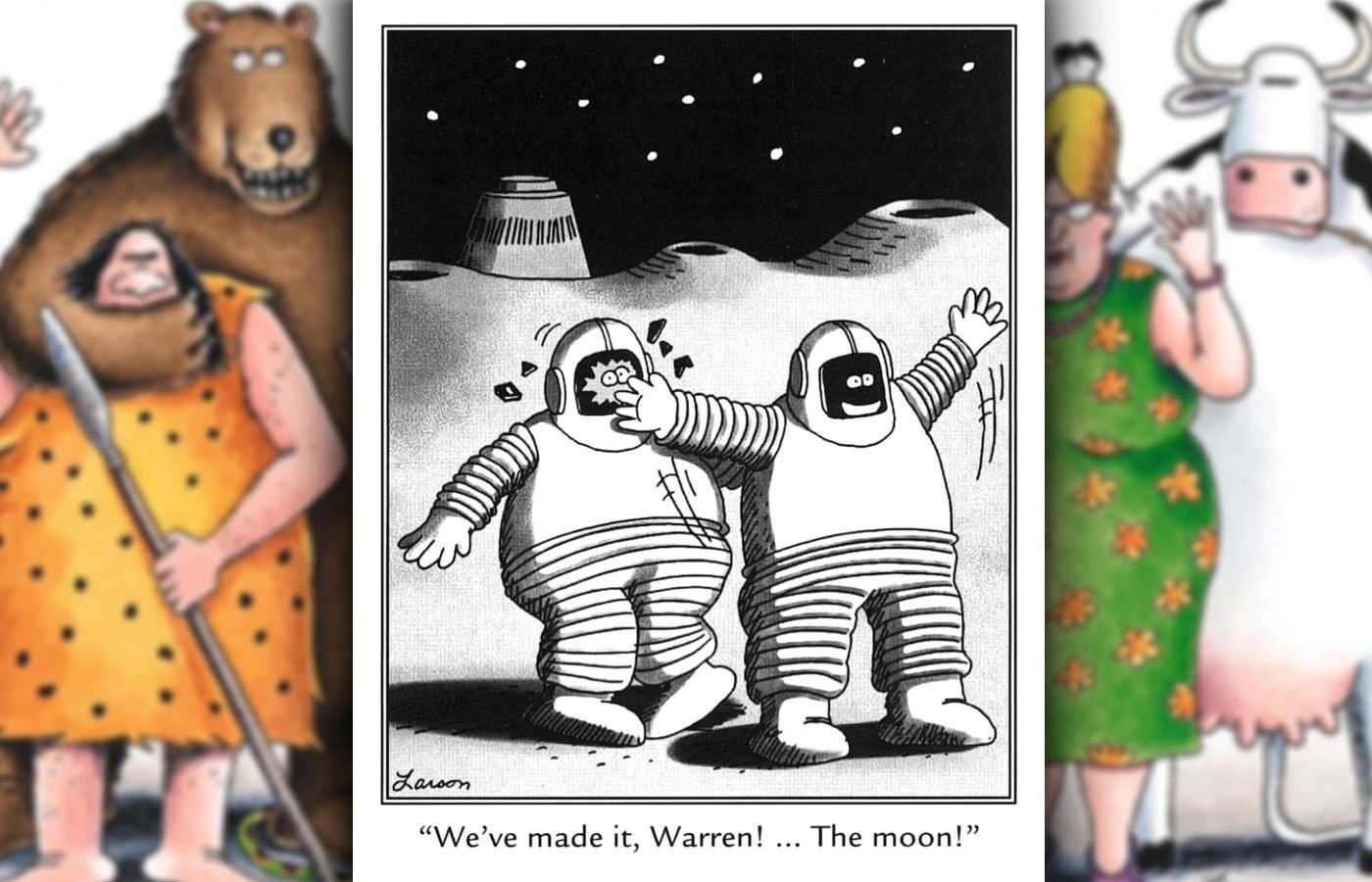 far side astronauts on moon comic