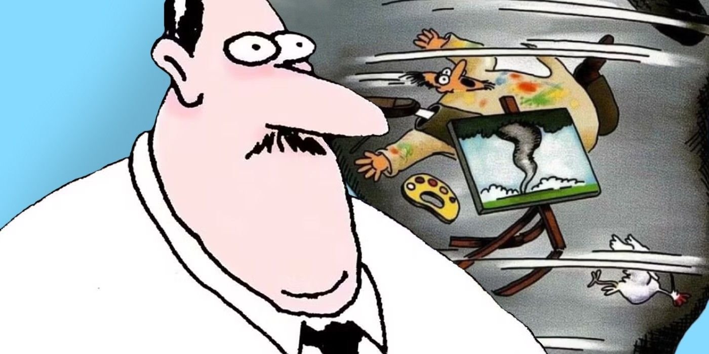 10 Funny Far Side Comics You Need to See If You Love Clint Eastwood 15 far side guy in a hurricane