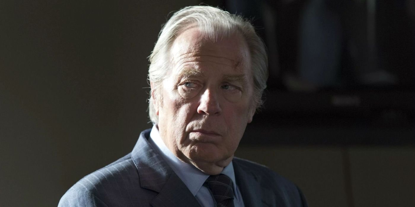 Chuck McGill (Michael McKean) giving side-eye in a meeting in Better Call Saul