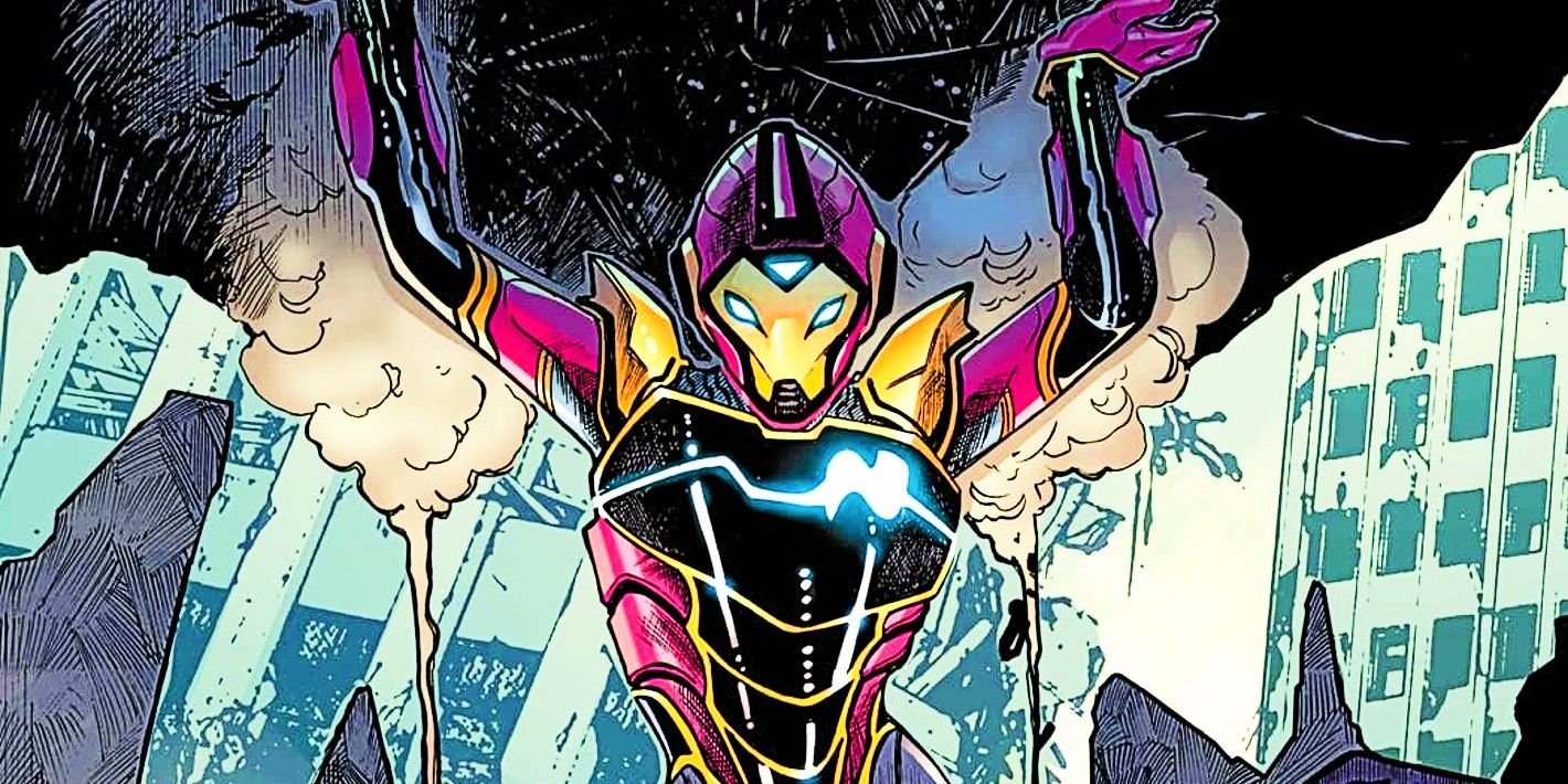 Ironheart Finally Has a Nemesis Worthy of the MCU 3 Ironheart cropped cover, Ironheart lifting a massive piece of debris over her head