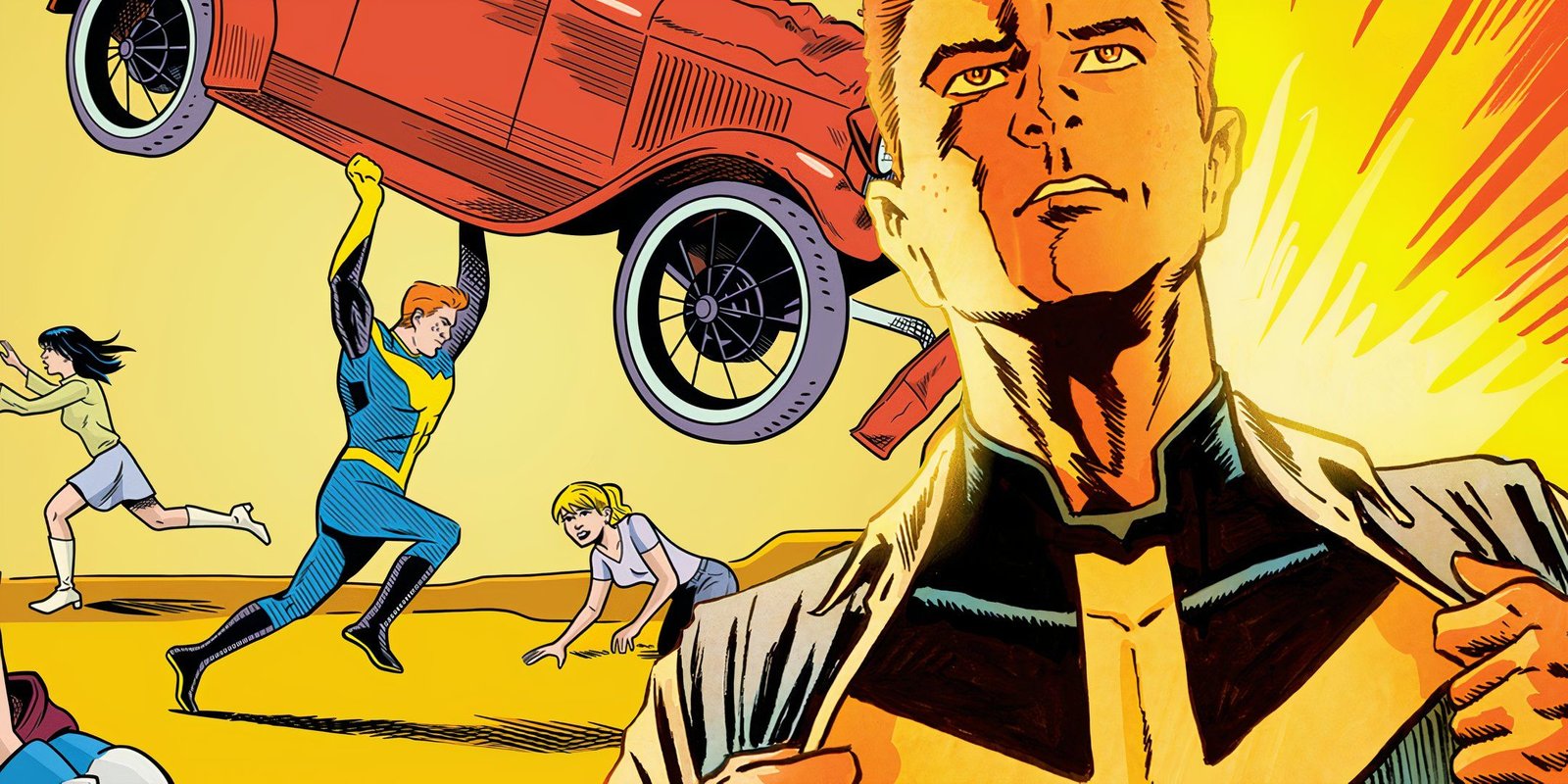 One Comic Legend Just Pitched the Bat-Family Crossover Our Dreams, But Will It Happen? 2 Archie Ripping Off Shirt Exposing Mr. Justice Costume Featured
