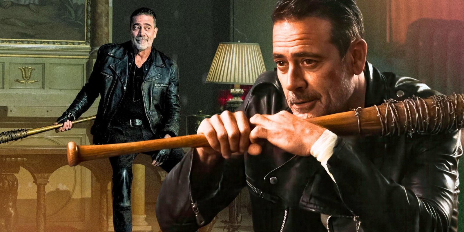 With One Line, The Walking Dead Explains Negan's Controversial New Story 2 Custom image of Jeffrey Dean Morgan holding his baseball bat as Negan in The Walking Dead: Dead City