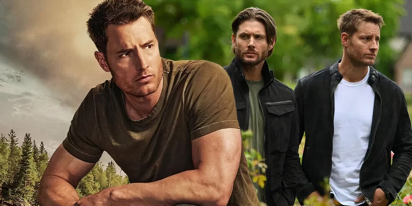 Tracker Season 3 Needs To Make This Big Change About Colter Shaw's Team 4 A composite image of Colter Shaw looking on in front of Colter and Russell Shaw standing in a field in Tracker