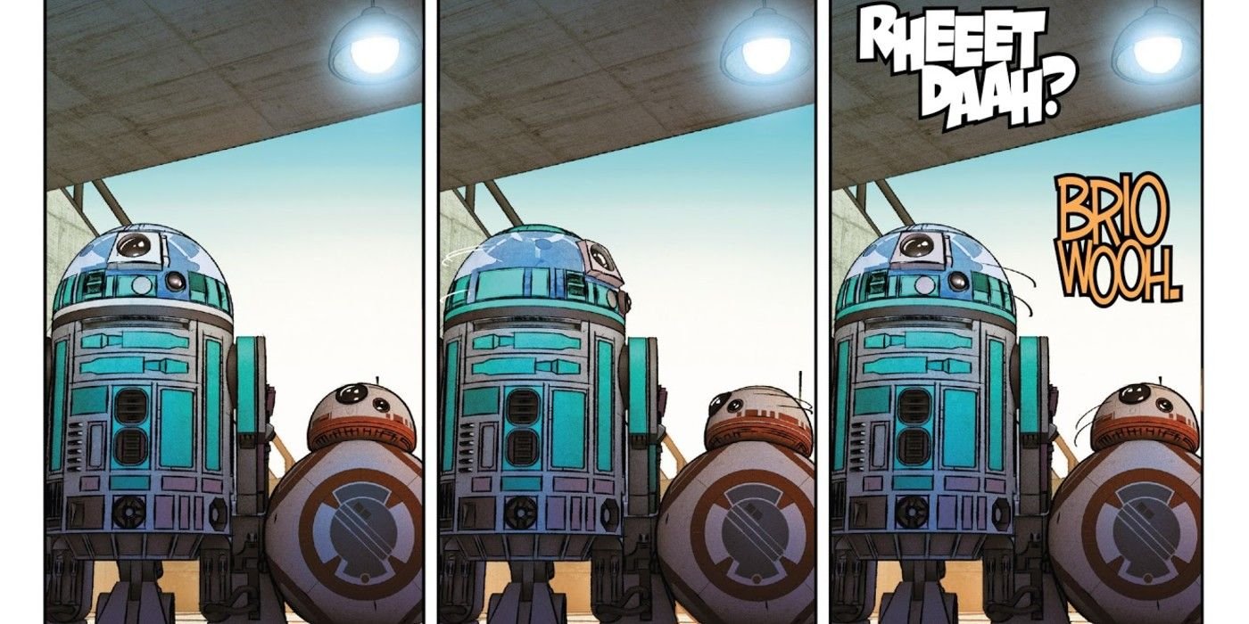 Star Wars Poe Dameron #21 BB-8 talks to his girlfriend Ivee