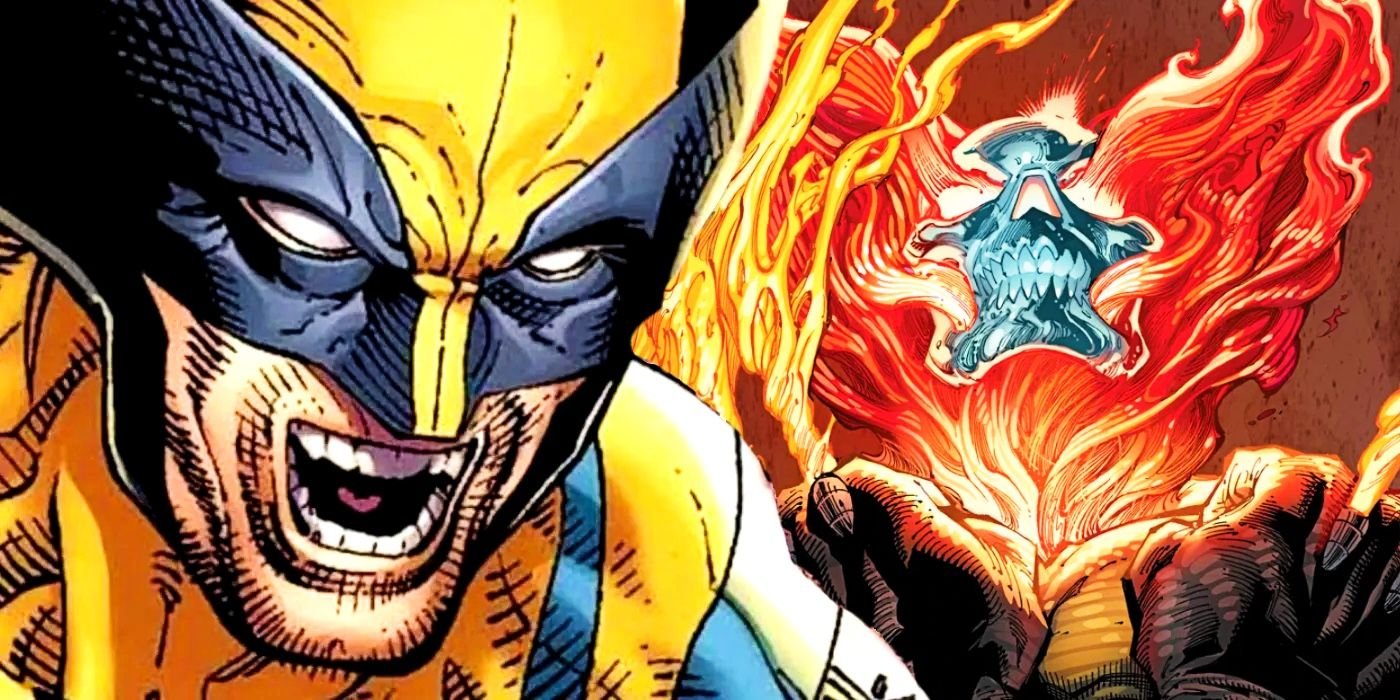 Wolverine's New Claws Might Be More Powerful, But It Comes With a Terrible Price 4 Wolverine snarling at a Hellverine engulfed in flames