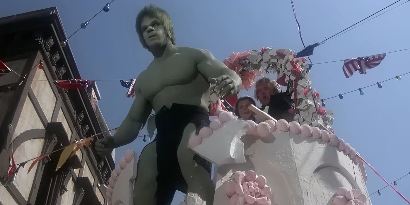 8 People You Didn't Know Played The Hulk 3 hulk emerges from a cake float in The Incredible Hulk