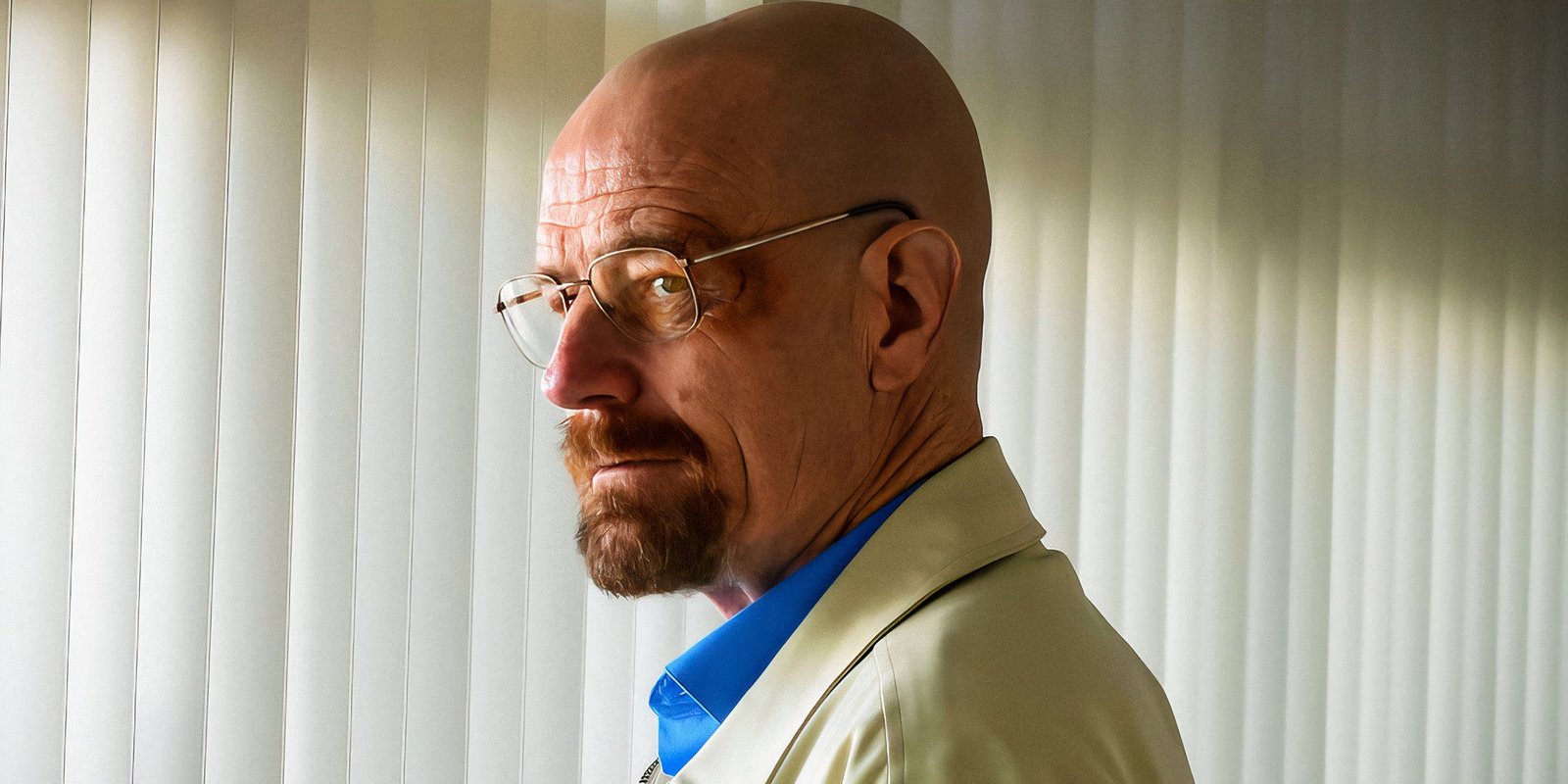 Bryan Cranston as Walter White looking sideways in Breaking Bad