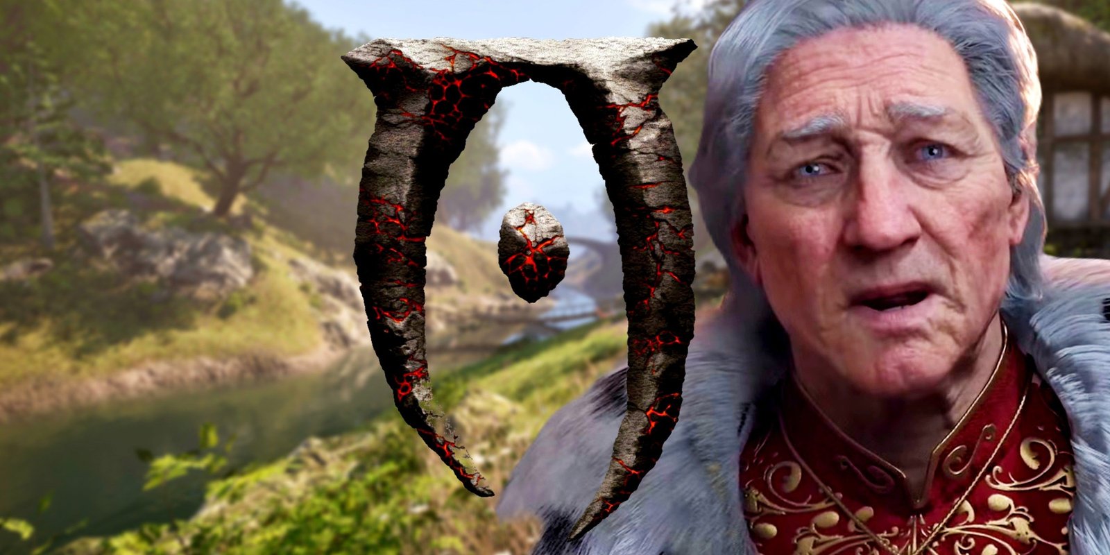 How To Start The Shivering Isles DLC In Oblivion Remastered 3 Oblivion remastered character over a screenshot from the game