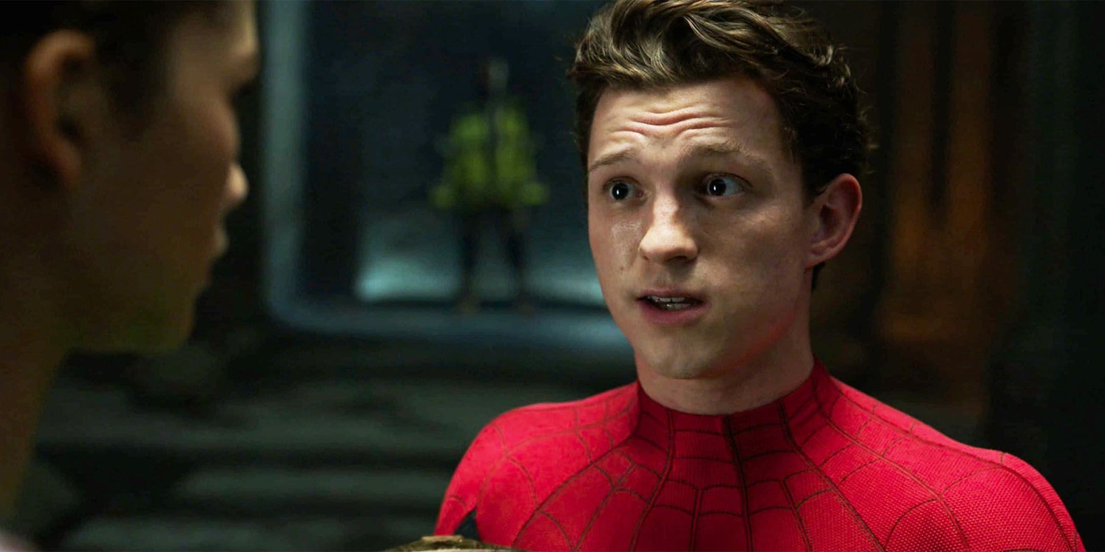 Brand New Day That Deserve an MCU Spotlight 3 Tom Holland as Peter Parker, talking to MJ, in Spider-Man No Way Home and looking confused