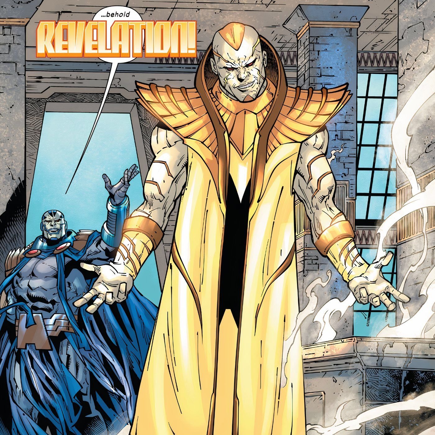 Apocalypse turning Cypher into Revelation, naming him as his heir.