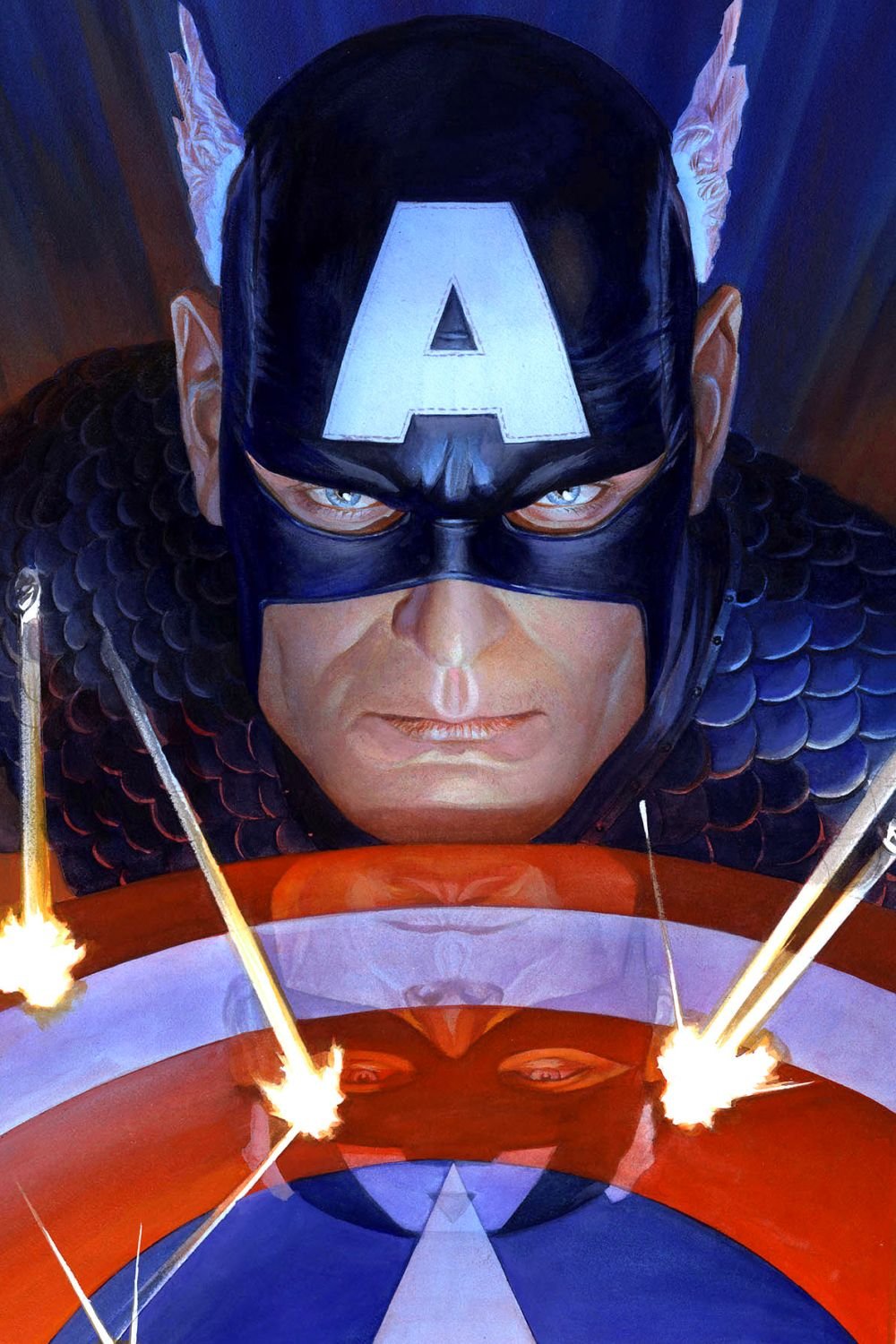 Believe It or Not, Captain America's Shield Is Totally Scientifically Accurate 5 Captain America Face and Shield in Alex Ross Comic Cover Art