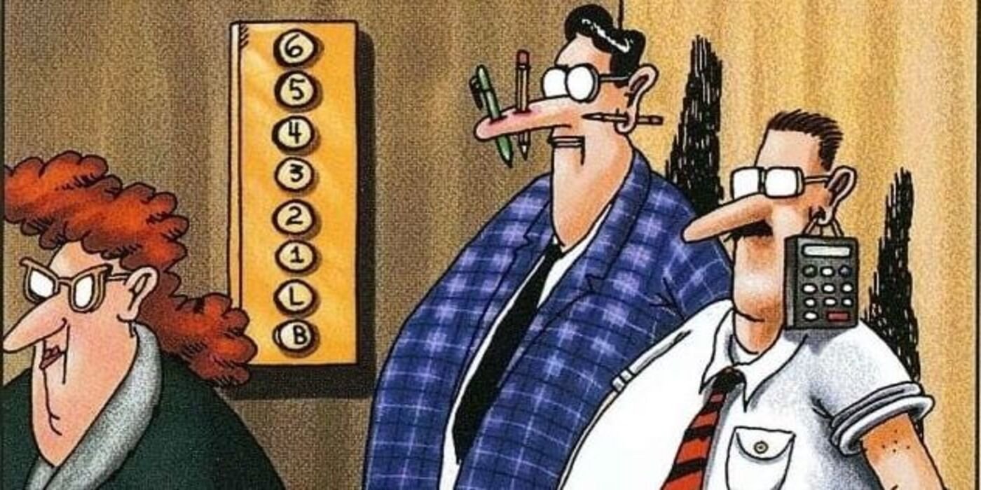 10 Far Side Comics That Poke Fun At Smart People 11 Punk accountants in The Far Side.