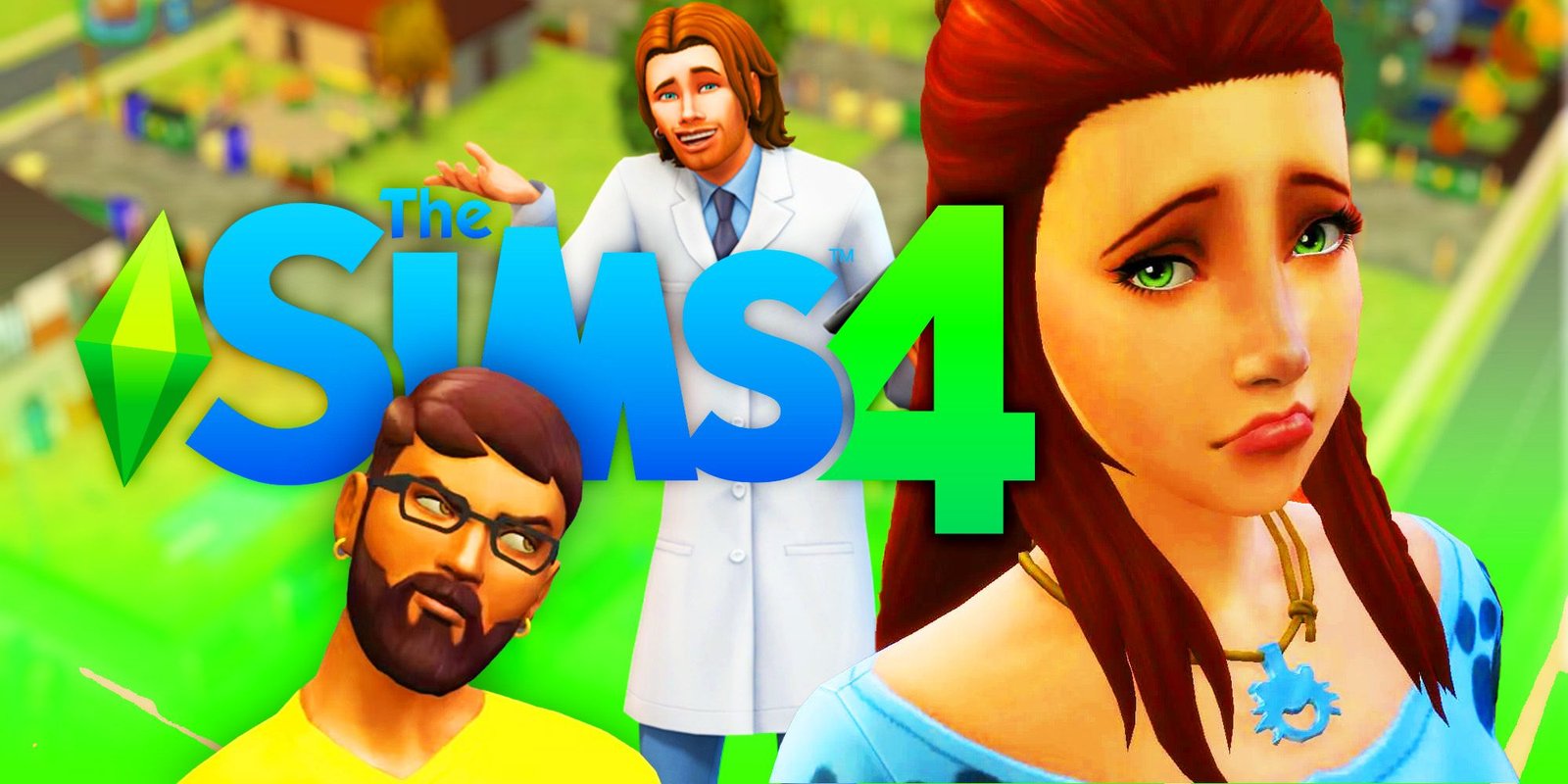 The Sims 4 New Roadmap Reveals Enchanted By Nature Release Date, Free Updates, & A Whole Lot More 4 Three Sims standing around the Sims 4 logo looking annoyed.