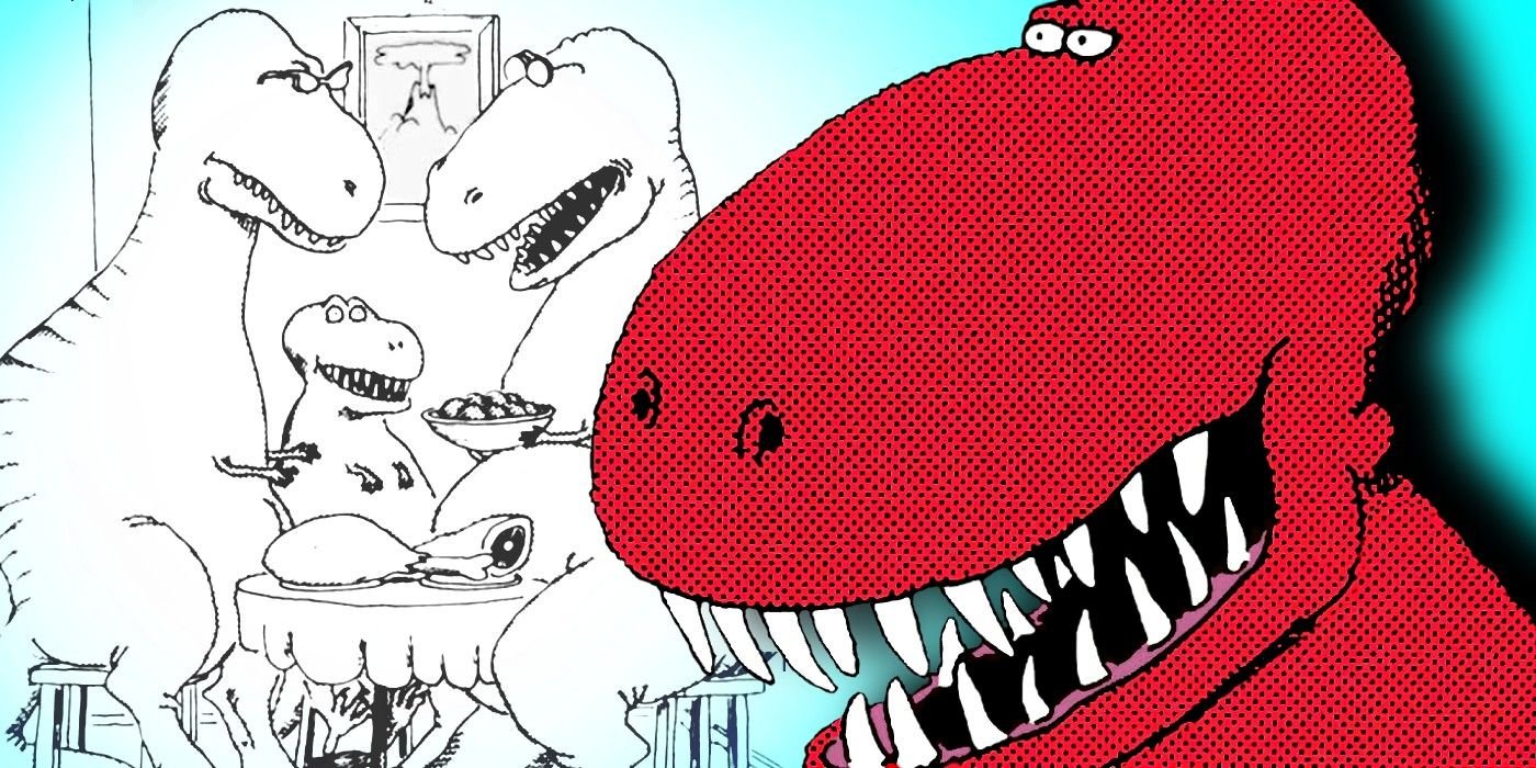 the far side dinosaurs tyrannosaurus rex t-rex 2