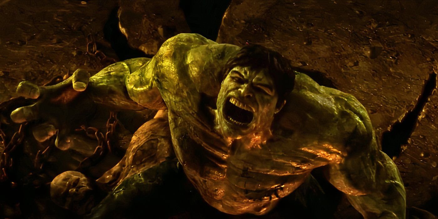8 People You Didn't Know Played The Hulk 2 Image of Edward Norton's Bruce Banner growling while in Hulk form in The Incredible Hulk (2008)