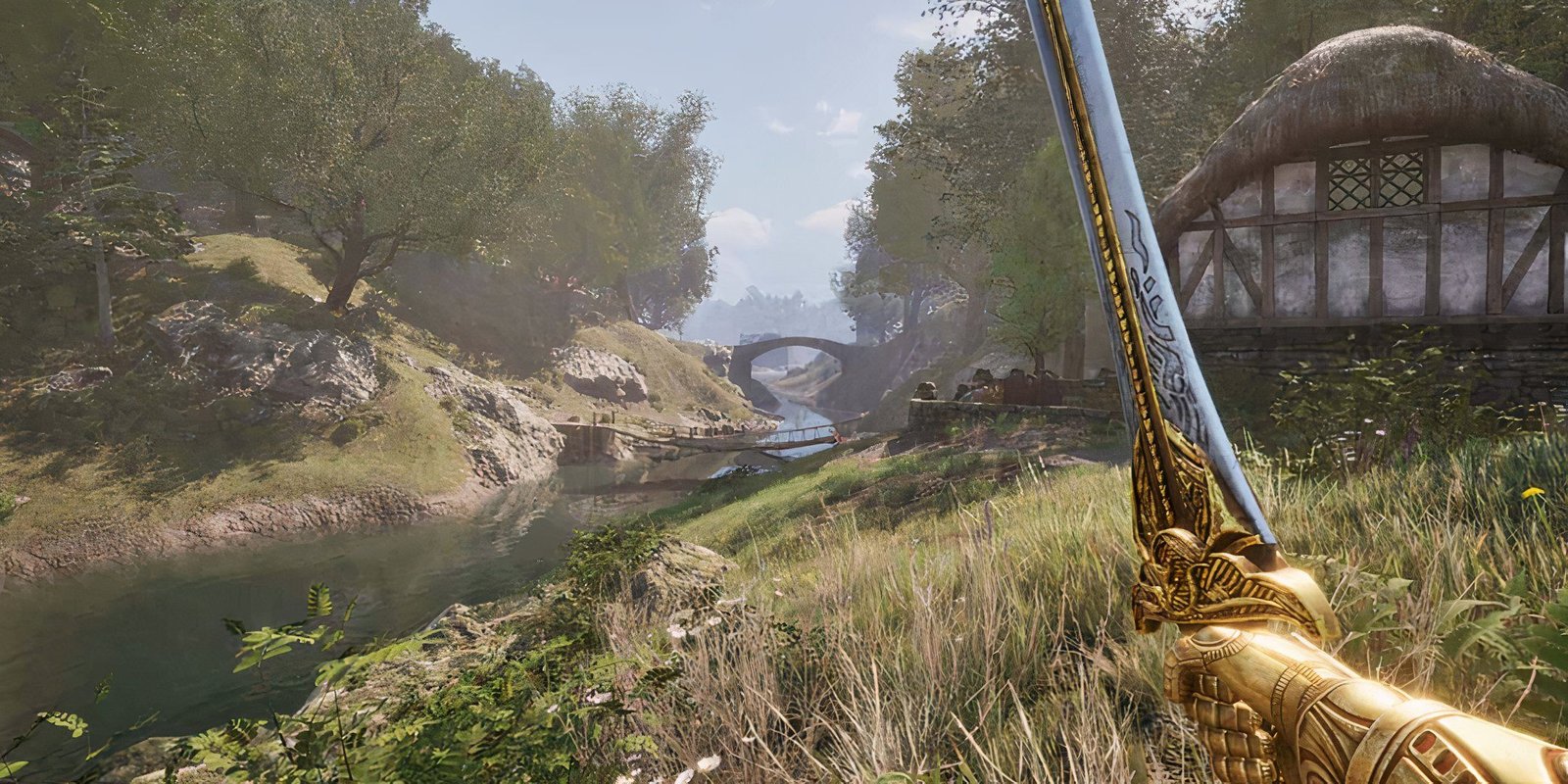 Oblivion Remastered sword wielding