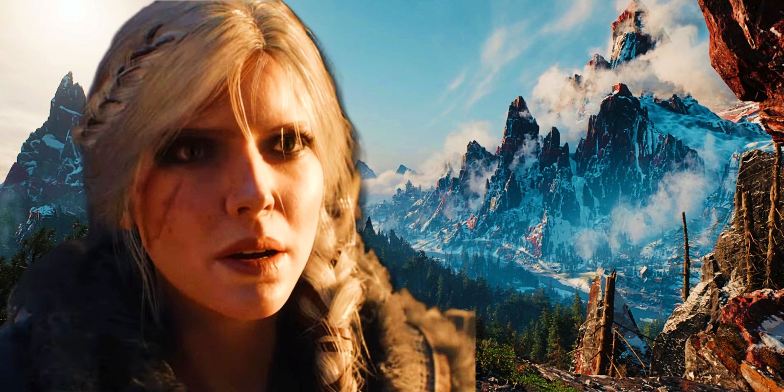 In Just 10 Minutes, Witcher 4 Has Already Become My Future GOTY 3 Ciri looking at a realistic snowy mountain range in awe in screenshots from The Witcher 4.