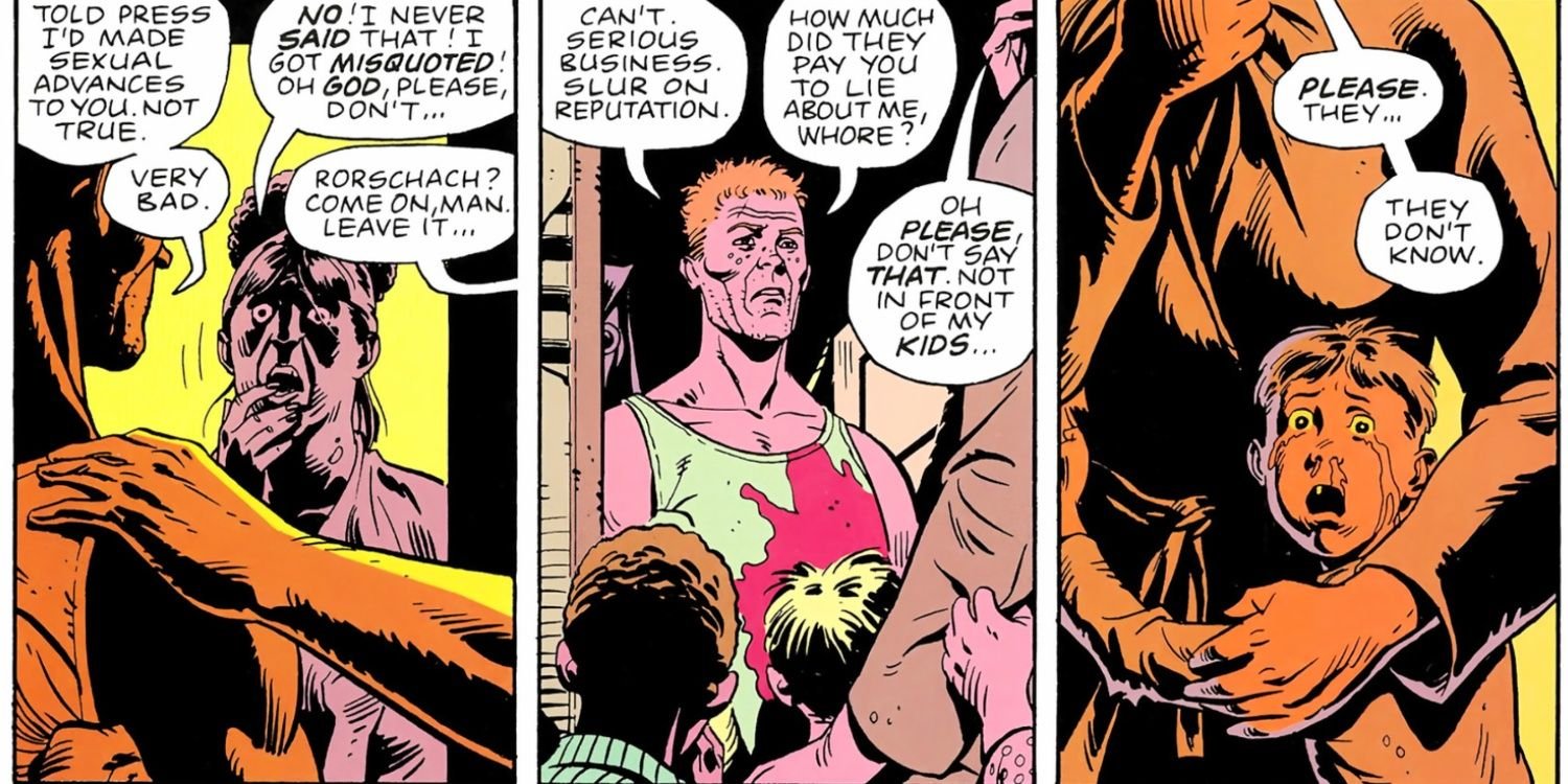 Rorschach confronts landlady Watchmen 10