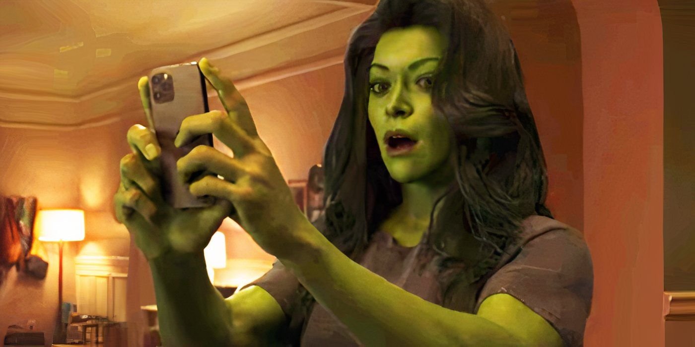 She-Hulk on her phone in She-Hulk Attorney at Law