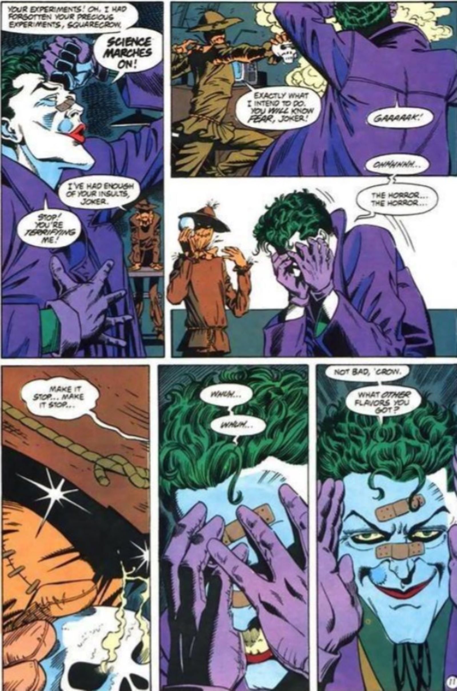 Batman Knightfall Joker Immune to Fear Toxin 