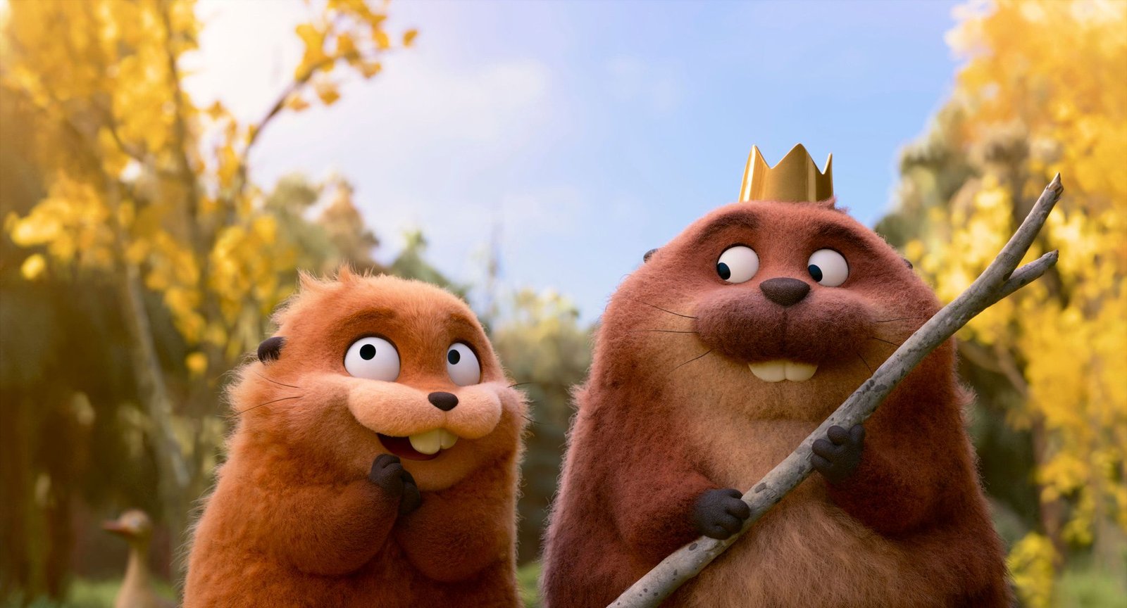 Two beavers in Hoppers