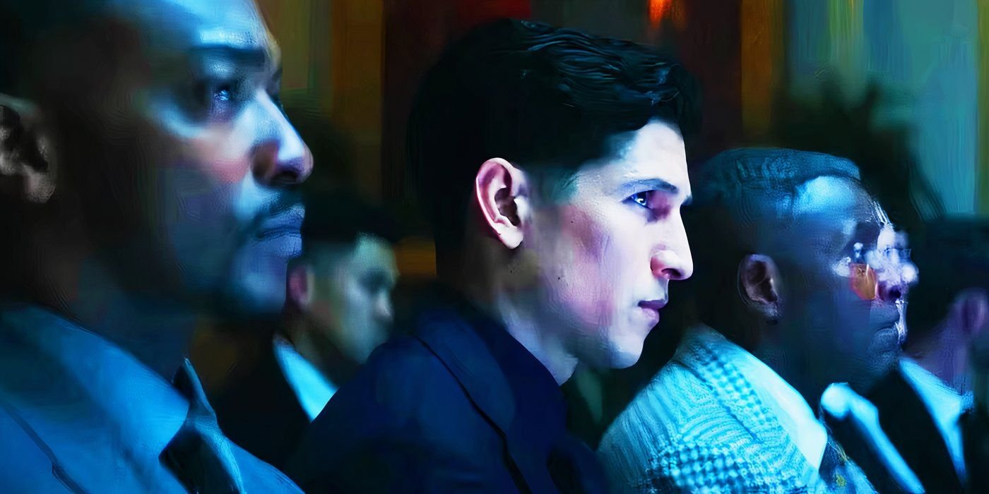 Sam Wilson, Joaquin Torres and Isaiah Bradley at the President's presentation in Captain America Brave New World