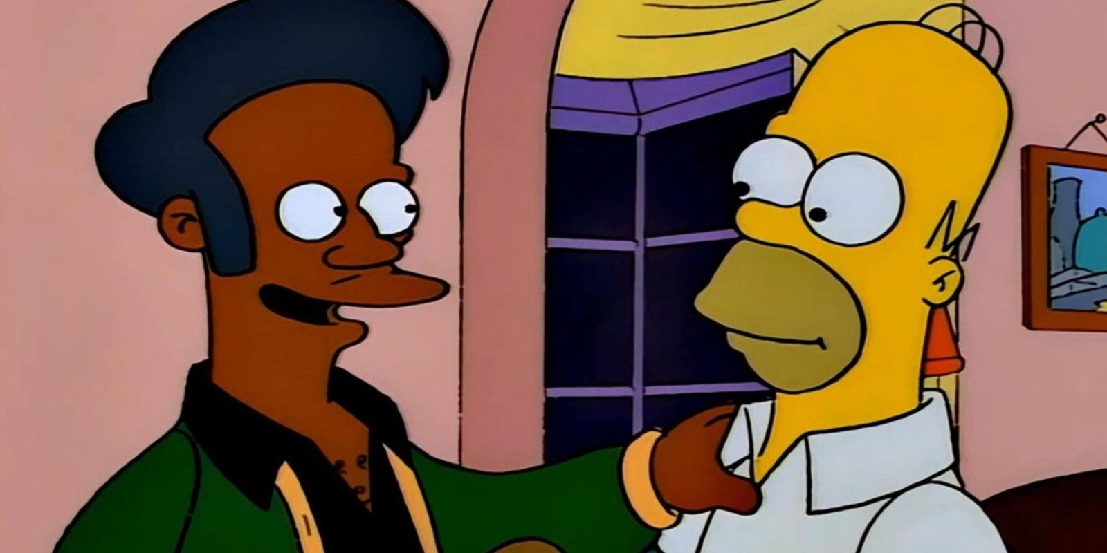 Homer and Apu in The Simpsons-1