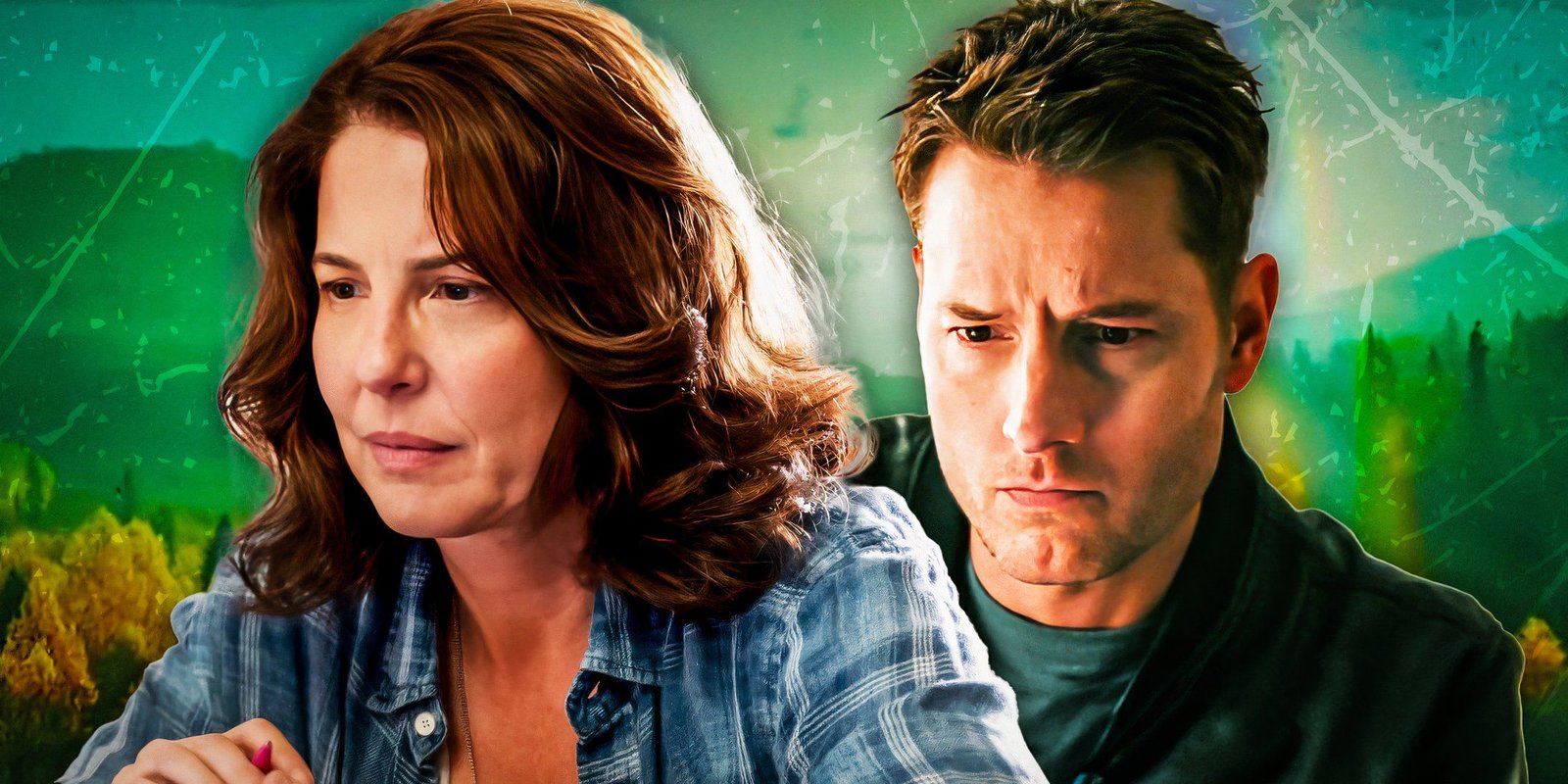 Tracker Season 3 Needs To Make This Big Change About Colter Shaw's Team 2 Robin Weigert as Teddi Bruin and Justin Hartley as Colter Shaw in Tracker.