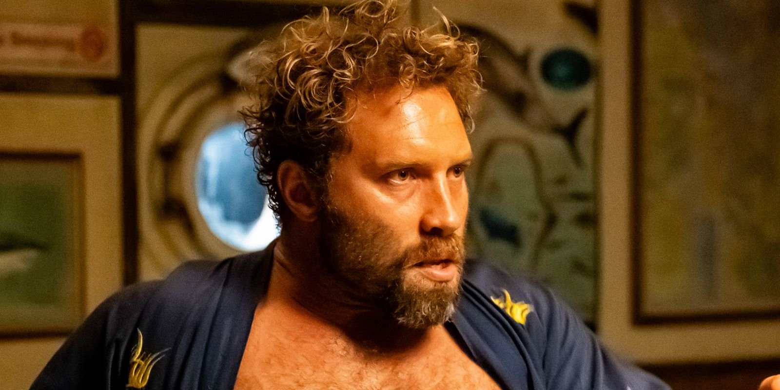 Jai Courtney as Tucker giving an intense look in Dangerous Animals