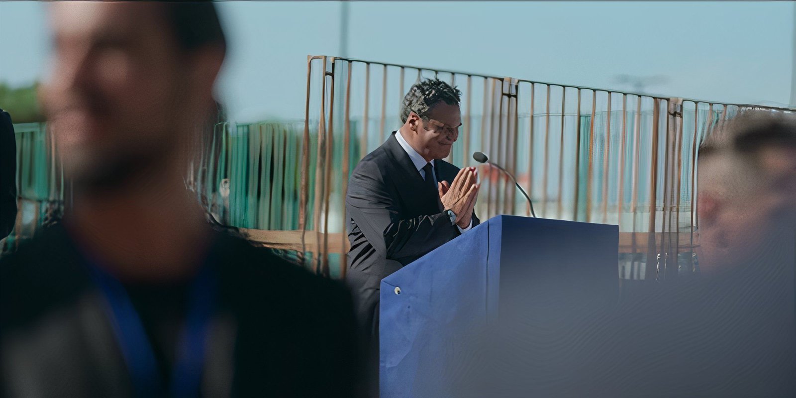 Tarallo giving a speech
