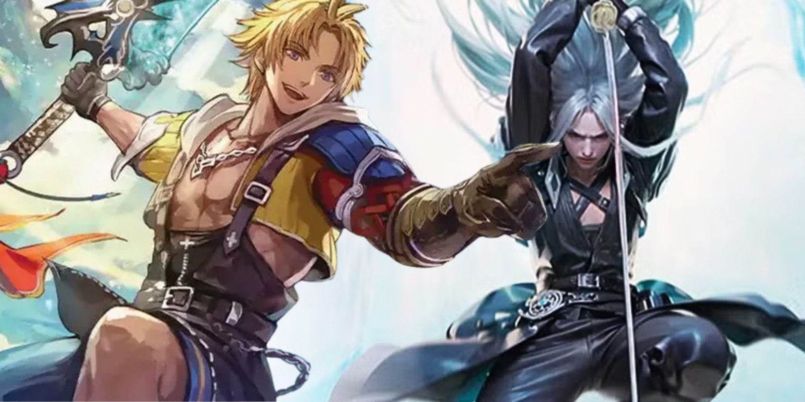 Tidus and Sephiroth from Magic the Gathering's Final Fantasy set