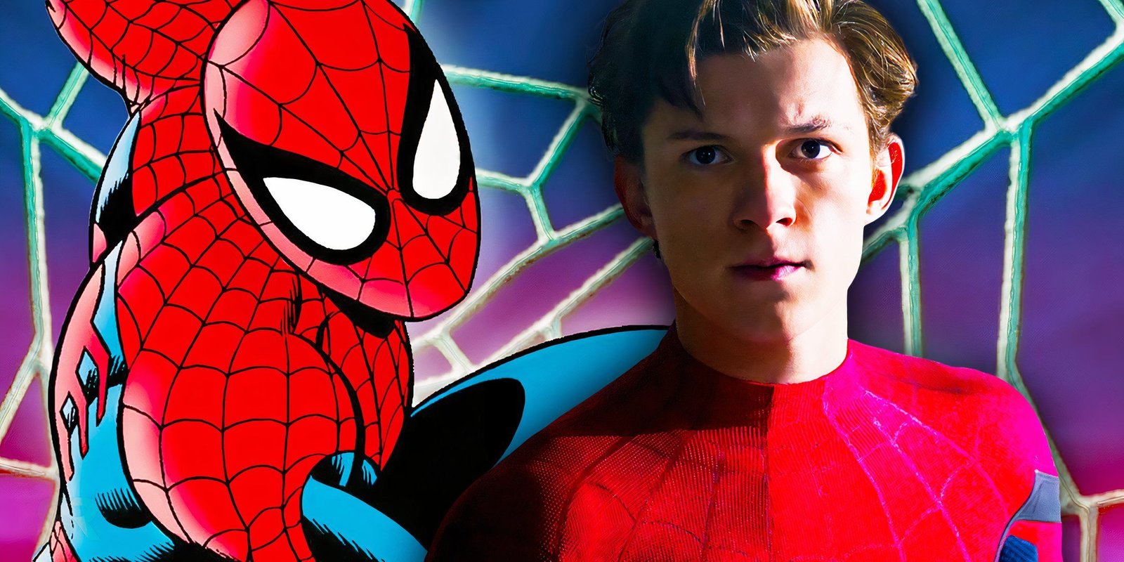 Animated Spider-Man with Tom Holland's Spider-Man