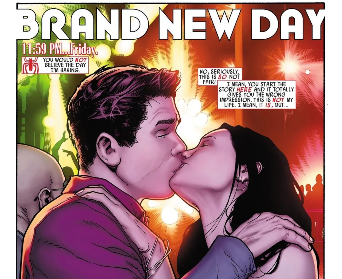 spider-man brand new day kiss