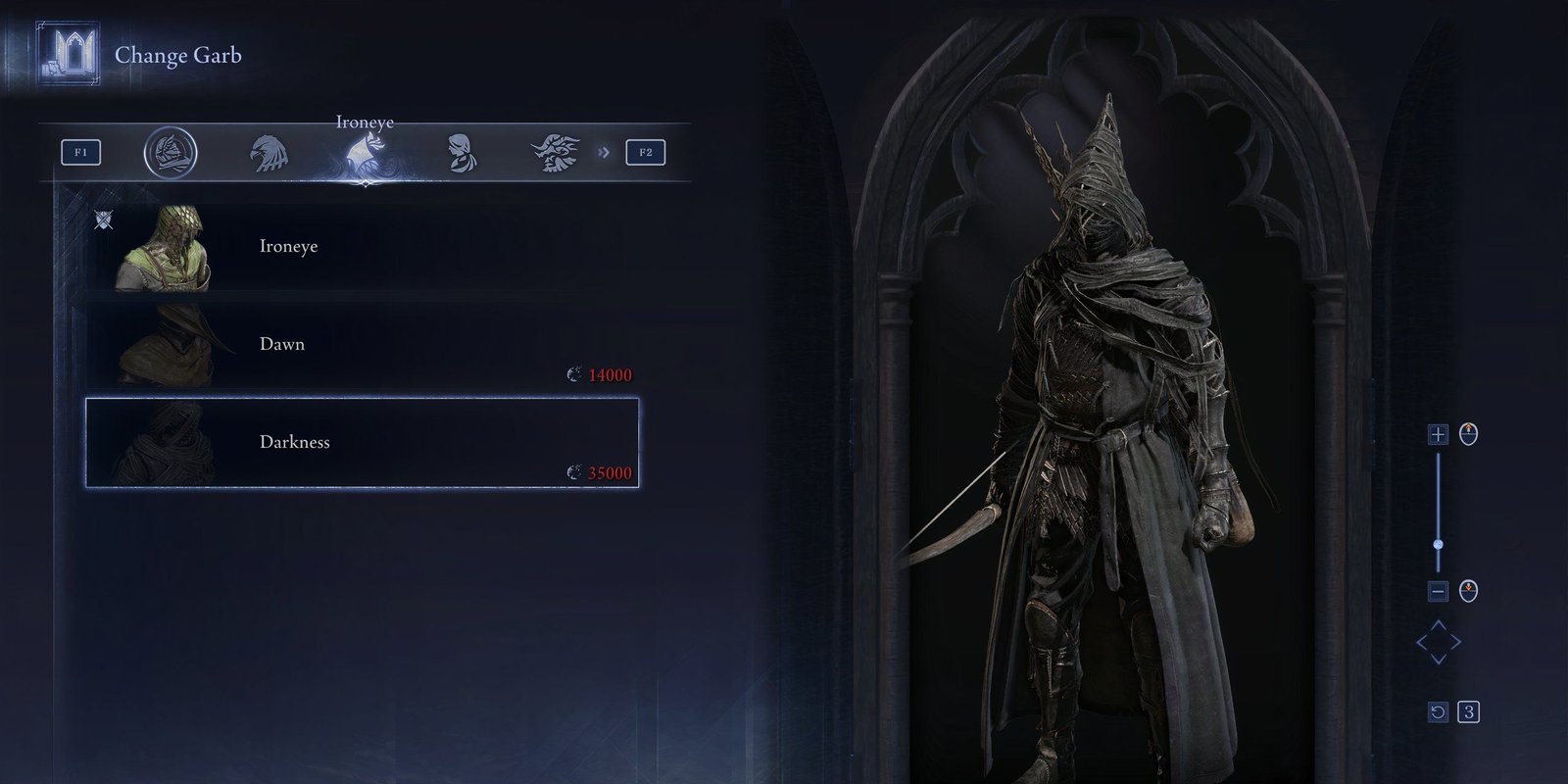 Nightreign Ironeye Darkness outfit