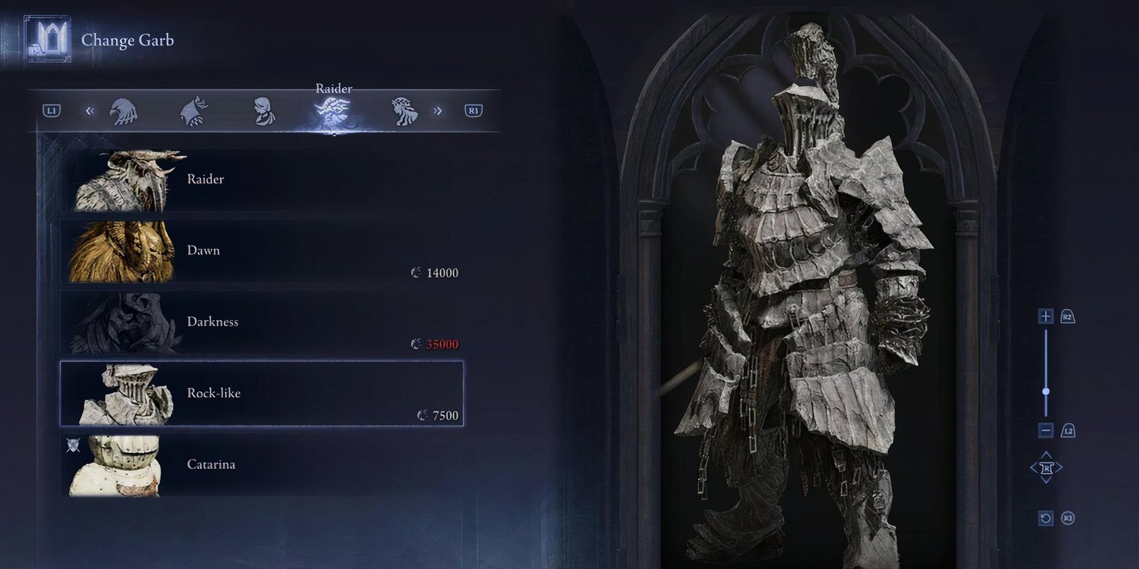 Nightreign Raider Rock-like outfit