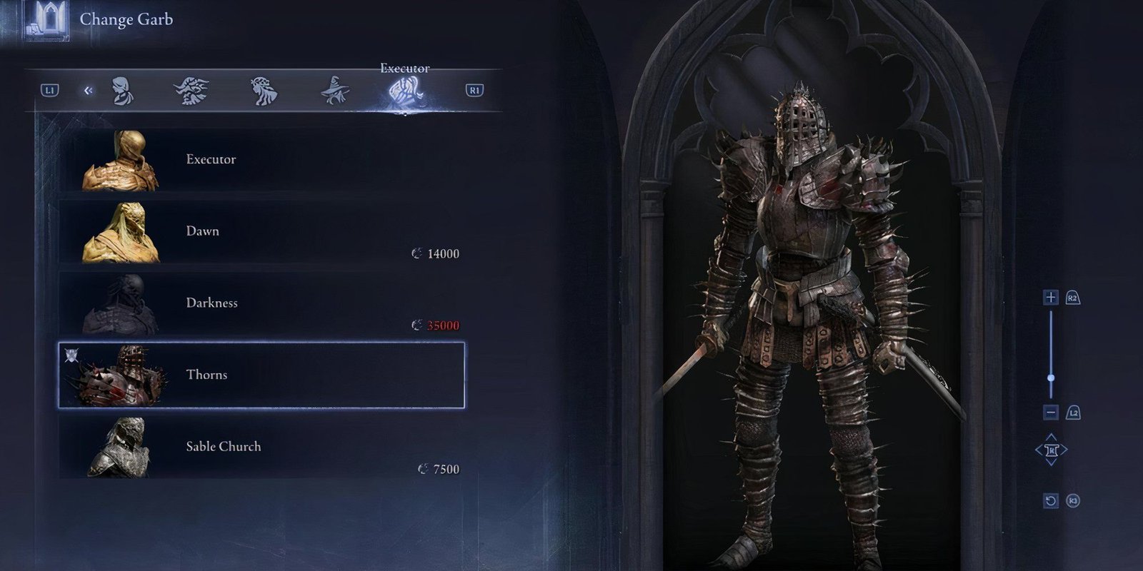 Nightreign Executor Thorns outfit