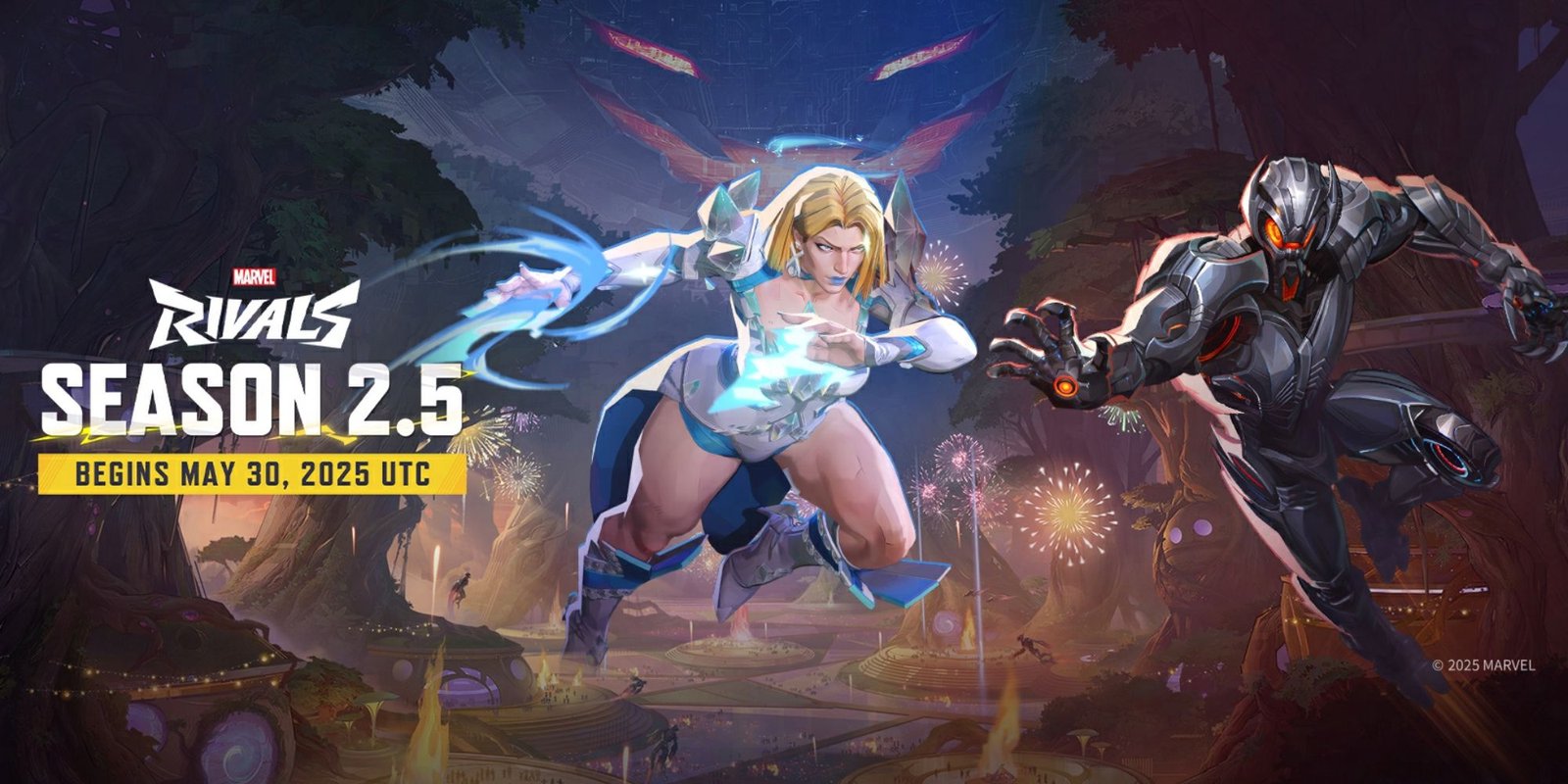 Why Marvel Rivals Is Changing Thor & Jeff The Land Shark (& What's Changing) 5 Marvel Rivals season 2.5 key art featuring Emma Frost and Ultron