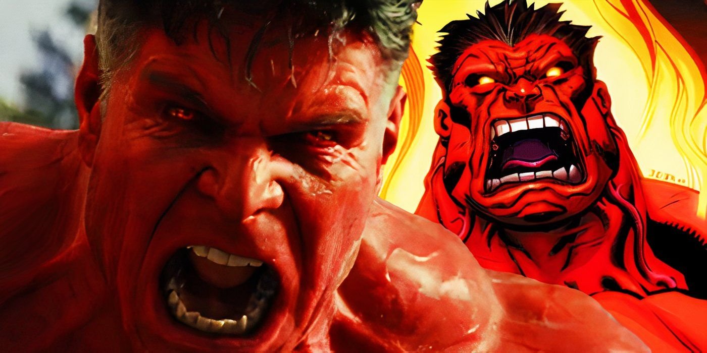 Red Hulk in Marvel Comics and Harrison Ford's Red Hulk in Captain America Brave New World