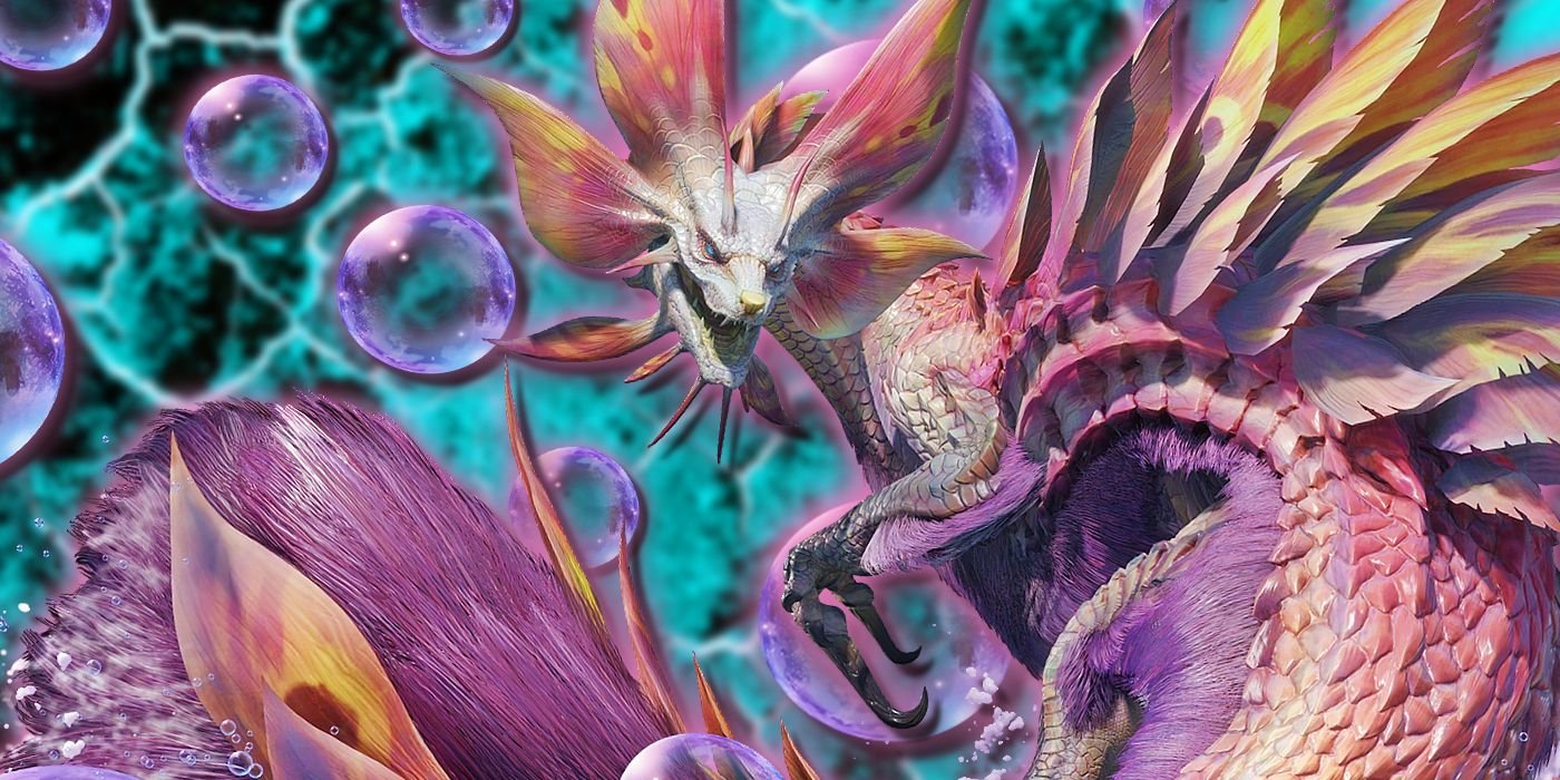10 Ways Monster Hunter Wilds Can Turn Around Its "Overwhelmingly Negative" Steam Reviews 9 A Mizutsune from Monster Hunter roars while surrounded by bubbles.