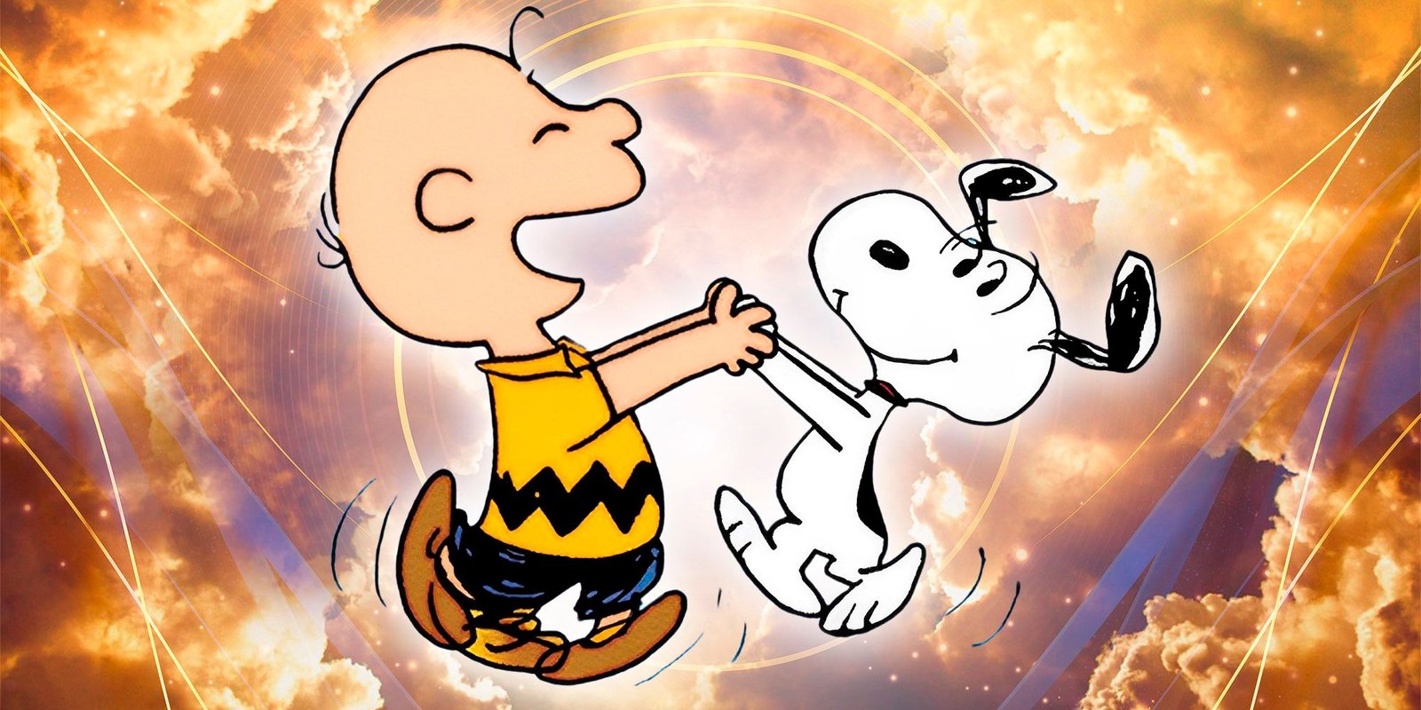 The Whole Reason Hello Kitty Even Exists Is Entirely Because of... Snoopy. No, It's Really True. 6 Peanuts and golden sky