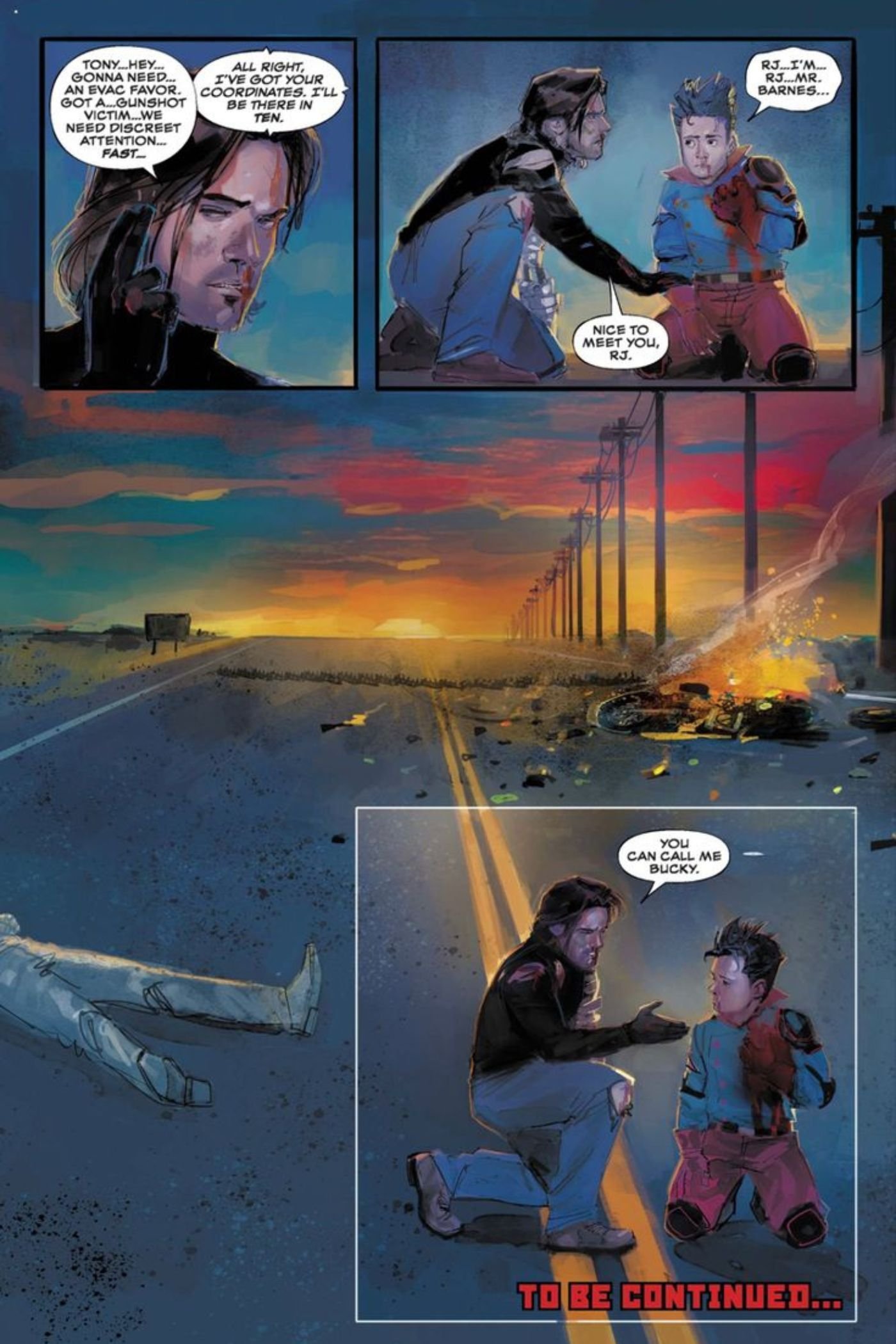 Bucky Barnes helps RJ