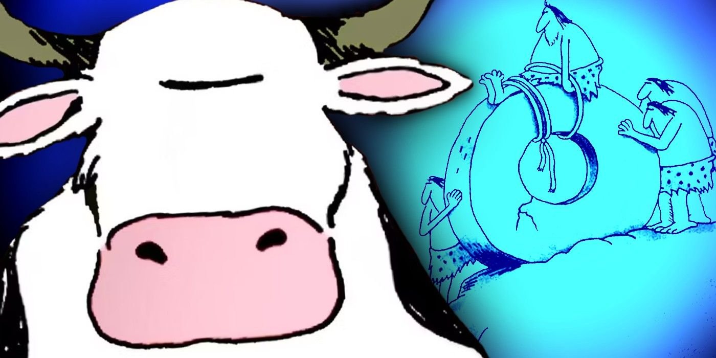 10 Far Side Jokes You Don't Need To Break Your Brain To Get 9 gary larson far side cow and cavemen