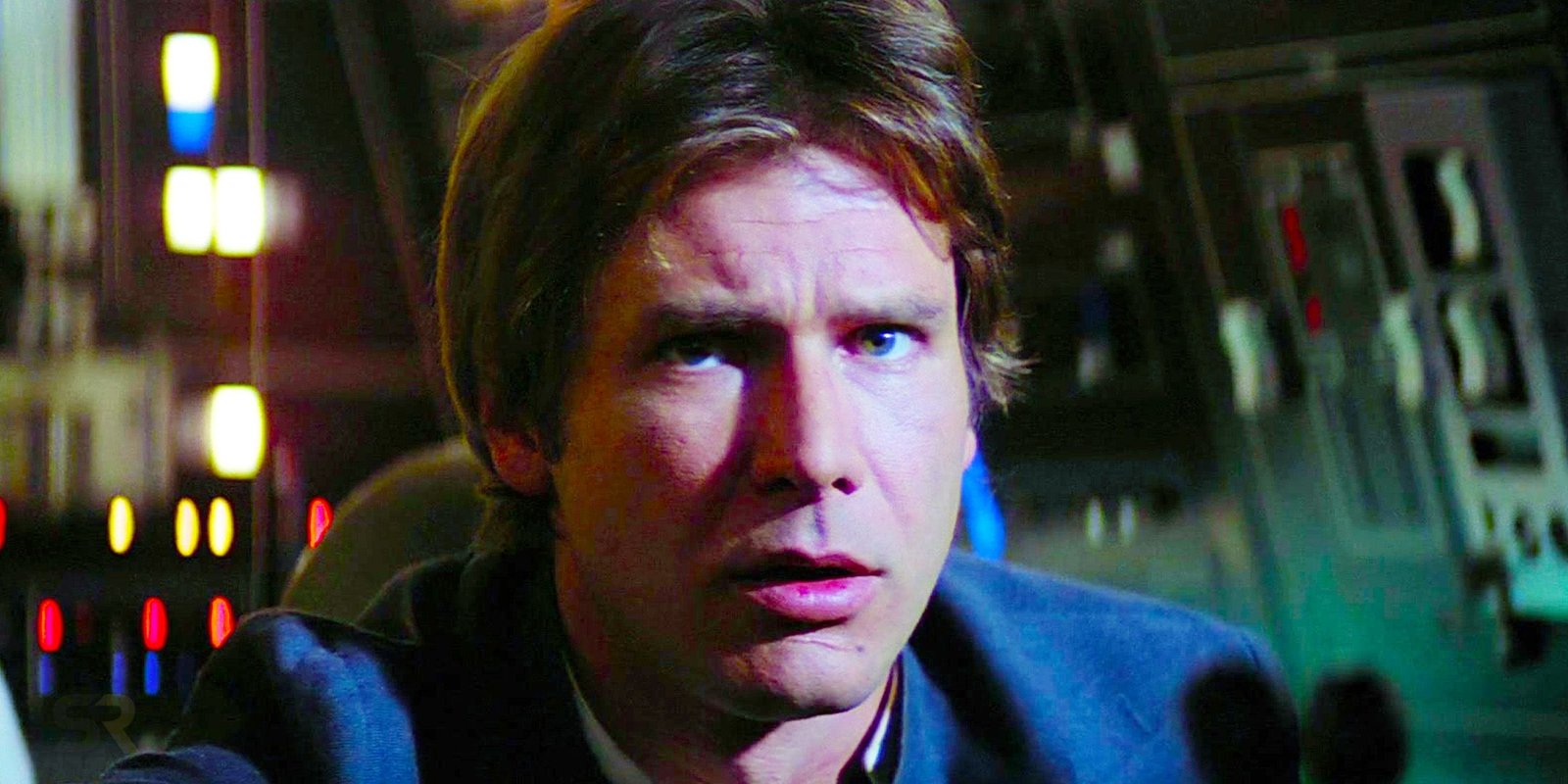 Han Solo looking concerned in Star Wars