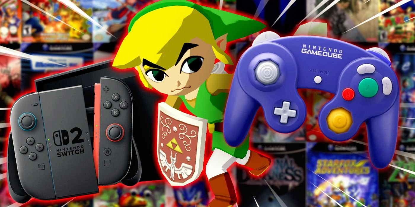 I Guarantee You're Sleeping On This Underrated Nintendo "Freebie" 3 Link from the Wind Waker with a GameCube controller and a Switch 2